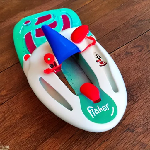 Prompt: fisher price shiv, full photo, photography, realistic