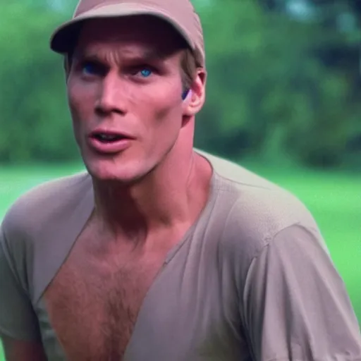 Prompt: Live Action Still of Jerma in Caddyshack, real life, hyperrealistic, ultra realistic, realistic, highly detailed, epic, HD quality, 8k resolution, body and headshot, film still