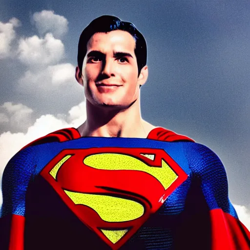 Prompt: photo of superman with the face of benjamin netanyahu, professional photography
