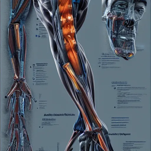 Prompt: map of the human body, biomechanics, award winning, trending on artstation, photorealistic