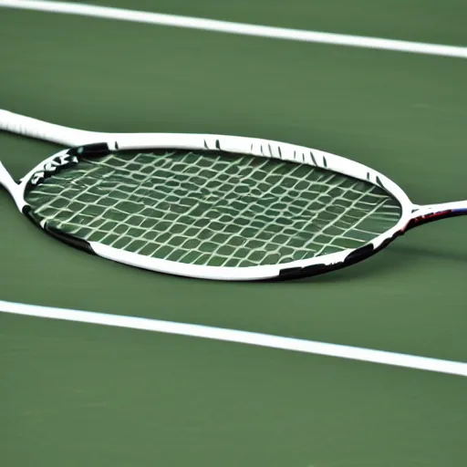 Prompt: a tennis racket made out of asparagus high quality photo