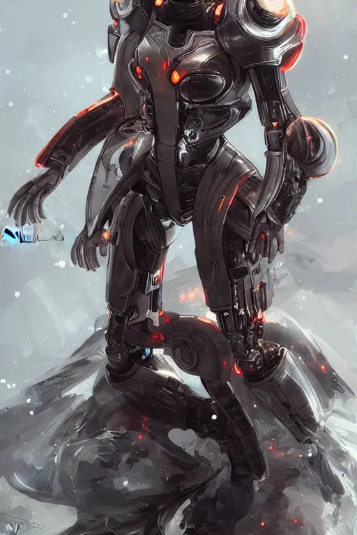 Prompt: Cybernetic Fire Armor, fantasy, magic, digital art by WLOP, highly detailed, illustration