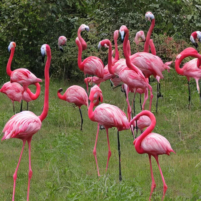 Image similar to flamingo lawn monsters at vanvcouver,british columbia,canada