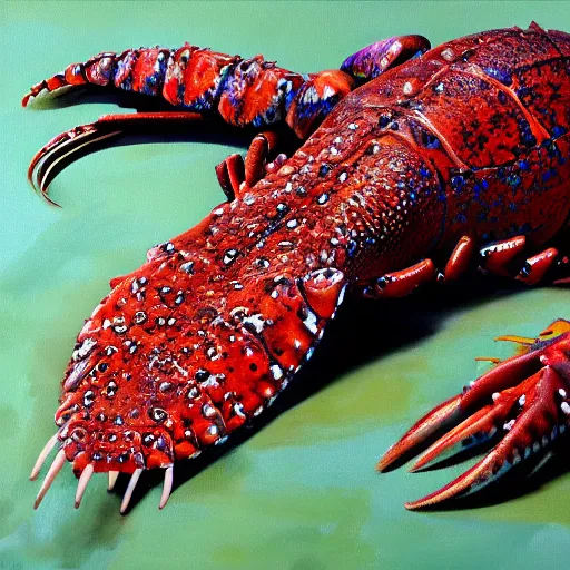 Prompt: lobster gator. hyperdetailed photorealism