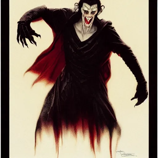 Image similar to head and shoulders vogue photo portrait of a male vampire, d & d, fantasy, greg rutkowski, frank frazetta, alexandre chaudret, boris vallejo, michael whelan, miro petrov, hr giger, magali villeneuve, donato giancola