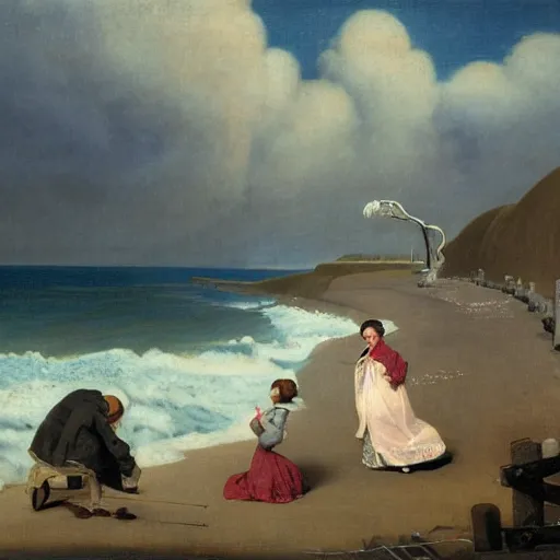 Image similar to 1 9 2 5 creepy shore mayo soul, by william hogarth and martin johnson heade, concept art, masterpiece