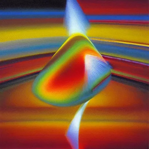 Image similar to abstract art representing momentum, oil painting by john berkey and gabriel dawe, masterwork