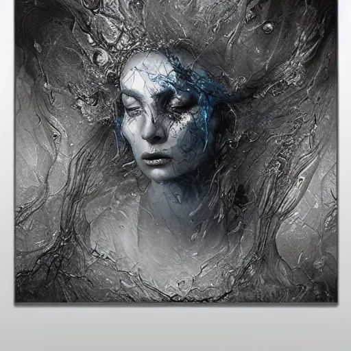 Prompt: hyperrealism fluid smoke art splash melt ghost woman representing memories from long ago hd 8 k by gustave dore and michaelangelo