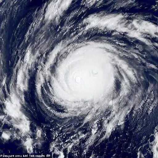 Prompt: space photo of a cyclone bigger than Australia