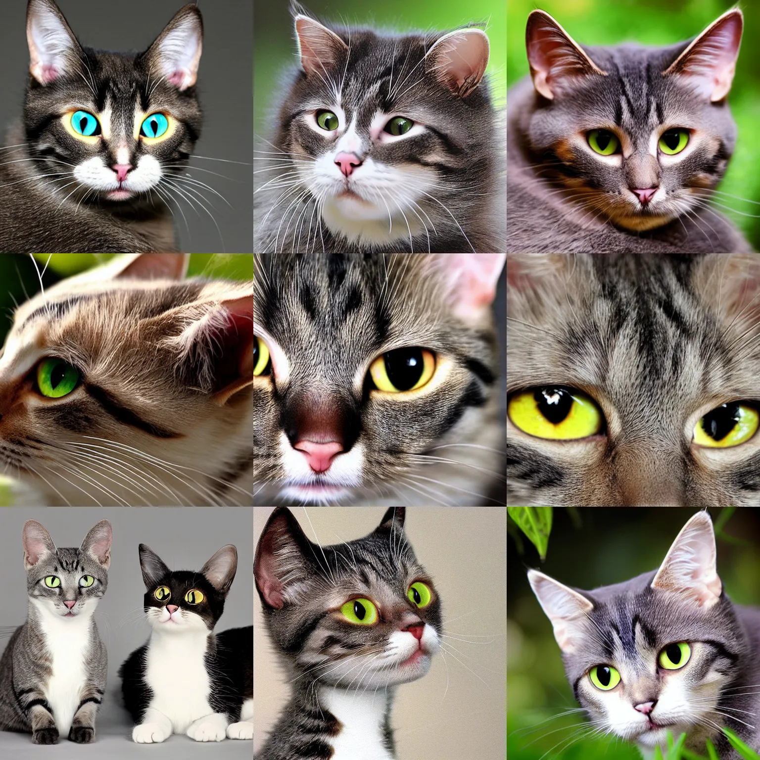 Prompt: cat-eye cat-mouse cat-ear cats