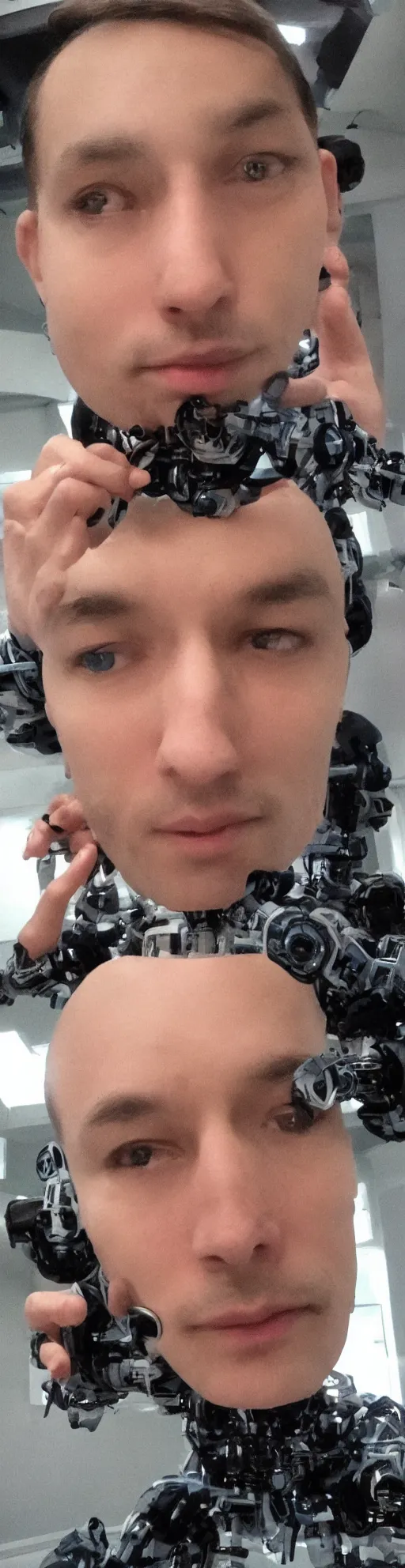 Image similar to artificial intelligence selfie,