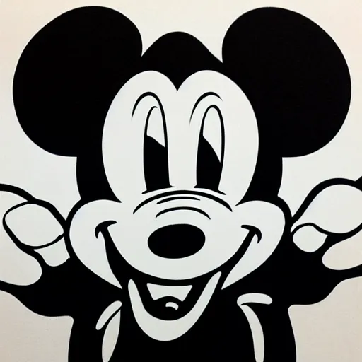 Image similar to Mickey airbrush gangster