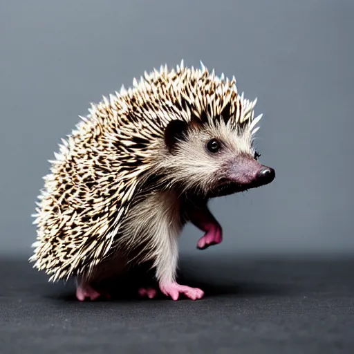 Prompt: A hedgehog coding