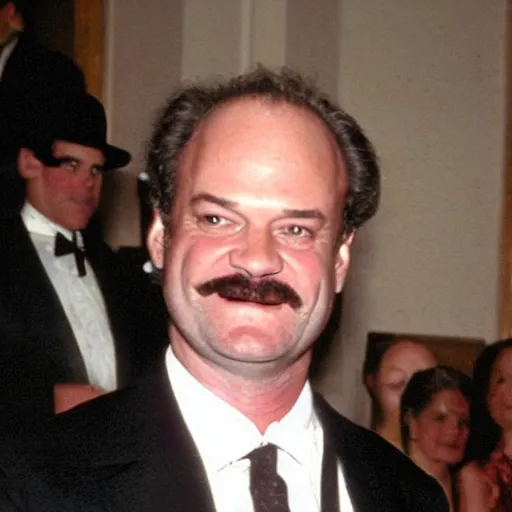 Prompt: victorian photograph of kelsey grammer, very grainy, blurry