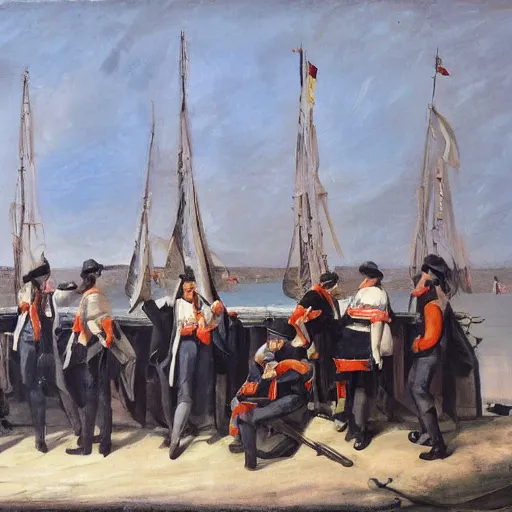 Prompt: french sailors