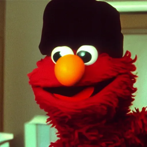 Prompt: elmo in being john malcovich ( 2 0 0 1 )