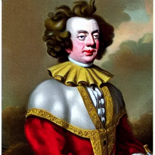 Image similar to 18th century King Ronald mcdonald