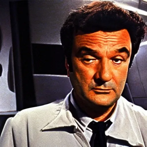 Image similar to detective columbo in space. tv quality.