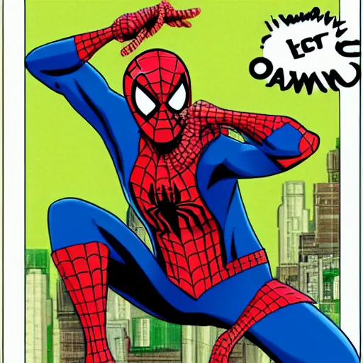 Image similar to Spiderman in one piece, detailed