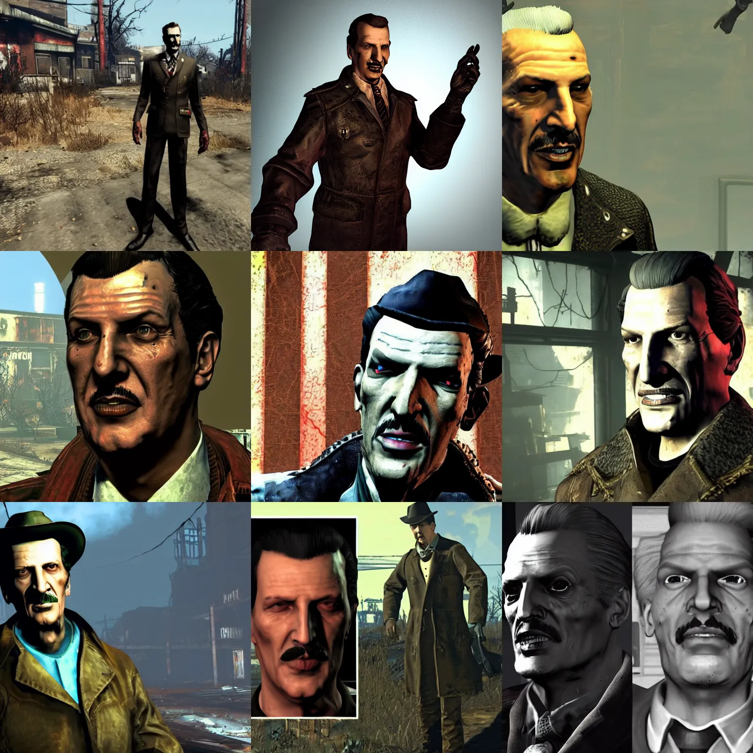 Prompt: Vincent Price in fallout 4