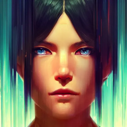 Image similar to A beautiful cyborg woman || ANIME, fine-face, realistic shaded perfect face, fine details. Anime. realistic shaded lighting poster by Ilya Kuvshinov katsuhiro otomo ghost-in-the-shell, magali villeneuve, artgerm, Jeremy Lipkin and Michael Garmash and Rob Rey