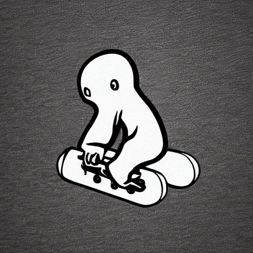 Image similar to skateboard ghost, logo