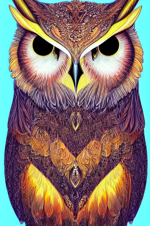 Image similar to radiant owl, highly detailed, digital art, sharp focus, trending on art station