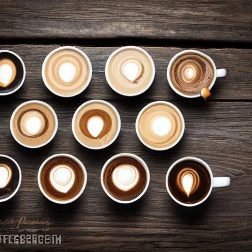 Image similar to professional quality photography of beautifully displayed espresso