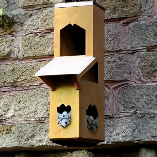 Image similar to bat box designed by Gaudi