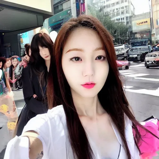 Image similar to korean female idol selfie