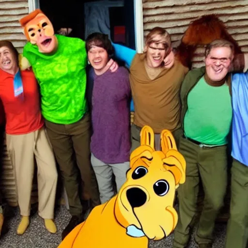 Prompt: scooby doo in real life