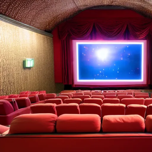 Image similar to photo of the cinema screen, a movie about hamsters, unedited, dim light, sharp focus, 8 k