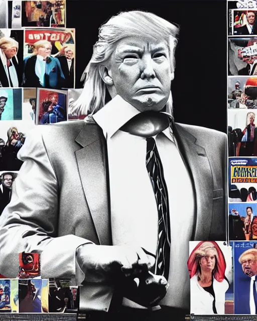 Image similar to donald trump as the big lebowski, photorealistic, photographed in the style of annie leibovitz