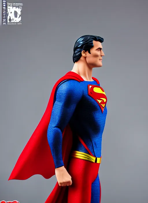 Image similar to Superman toy statue, cinematic, studio light, 8K,