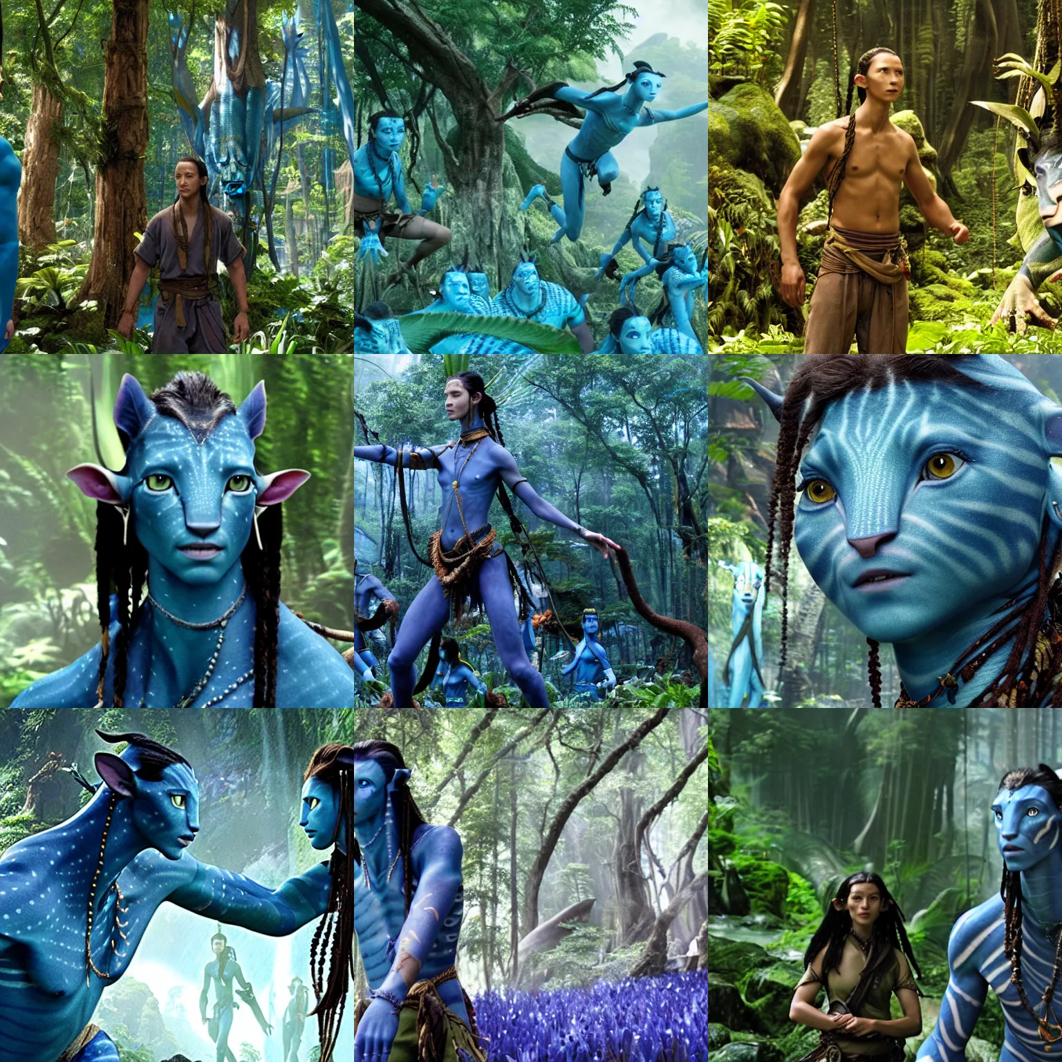 Prompt: a film still from avatar ( 2 0 0 9 )