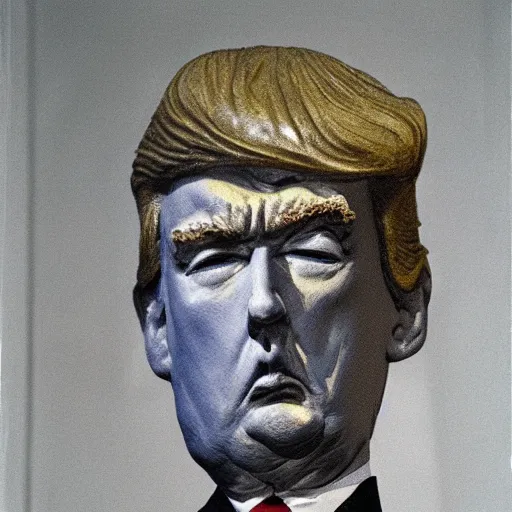 Image similar to trump by giacometti