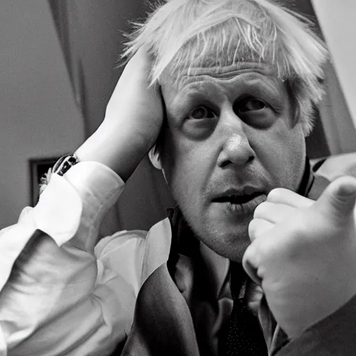 Prompt: boris johnson horror creature