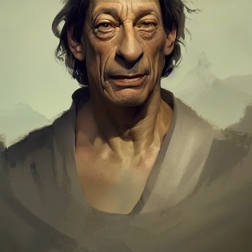 Prompt: jim varney, fantasy illustration, portrait, artstation, detailed matte portrait painting by greg rutkowski