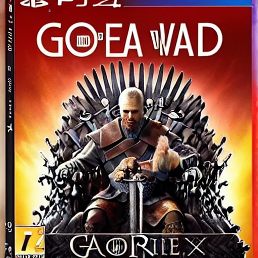 Prompt: video game box art of a ps 4 game called game of war, 4 k, highly detailed cover art.