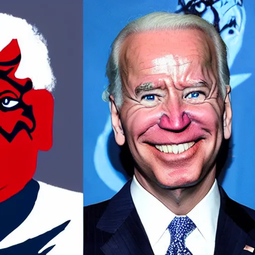 Image similar to juggalo ICP Joe Biden