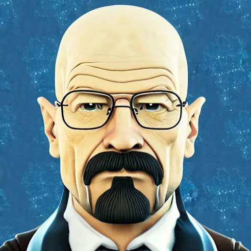 Prompt: Walter White portrait as a Fortnite character