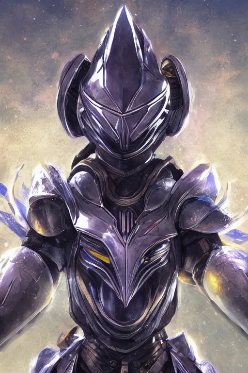 Image similar to helmet armor guardian destiny in witch queen illumination ray tracing hdr fanart arstation by sung choi robot ninja mask and eric pfeiffer and gabriel garza and casper konefal