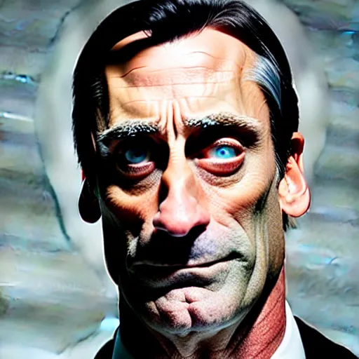 Image similar to uhd candid photo of john hamm made of ham. correct face. photo by annie leibowitz.