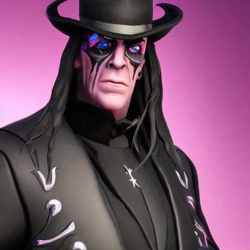 Image similar to a detailed portrait of undertaker in fortnite, unreal engine 5 rendered, incredibly highly detailed and realistic, 8 k, sharp focus, studio quality