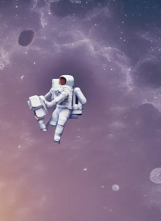 Prompt: astronaut on the moon, in the style of supercell, 8 k, shallow depth of field, intricate detail, 3 d render,