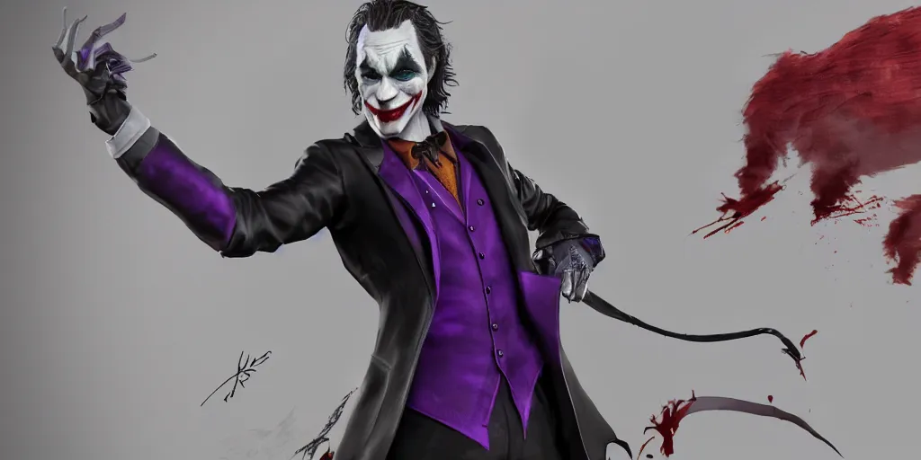 Image similar to joker 2 0 1 9 concept art, outfit and makeup design, unreal engine, 8 k, lots of detail