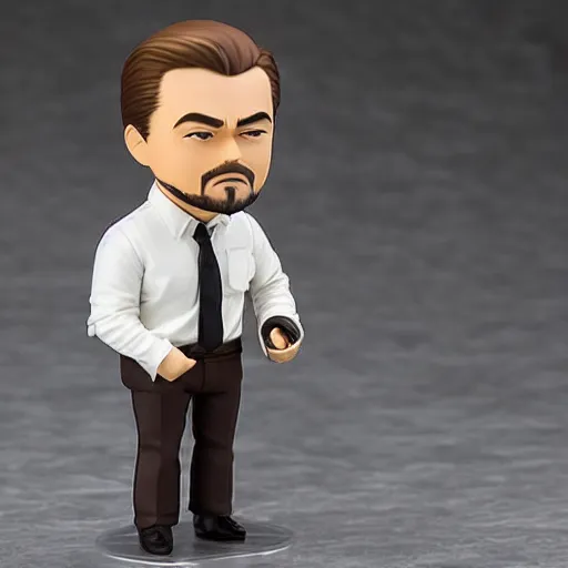 Prompt: leonardo dicaprio as nendoroid, kodak film