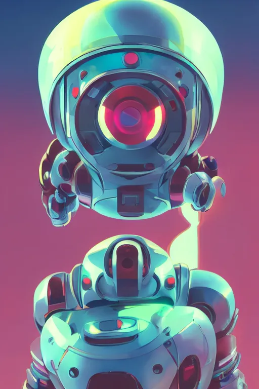 Image similar to metabots medabots medarotto medarot robot minimalist comics helmet mask neon cybereye, behance hd by jesper ejsing, by rhads, makoto shinkai and lois van baarle, ilya kuvshinov, rossdraws global illumination ray tracing hdr radiating a glowing aura