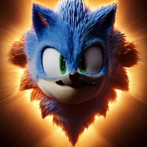 Prompt: hyperrealistic sonic the hedgehog, stunning 3 d render inspired by istvan sandorfi & greg rutkowski & mike judge, perfect symmetry, dim volumetric cinematic lighting, 8 k octane comprehensive render, extremely mega hyper - detailed and lifelike attributes & atmosphere, intricate, realistic flesh texture, masterpiece, artstation, stunning,