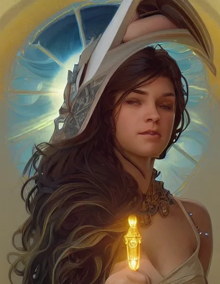 Image similar to climate change personified. sun, summer, strength, knowledge, portrait, symmetrical, highly detailed, digital painting, artstation, concept art, smooth, sharp focus, illustration, cinematic lighting, strength, art by artgerm and greg rutkowski and alphonse mucha and louis theophile hingre